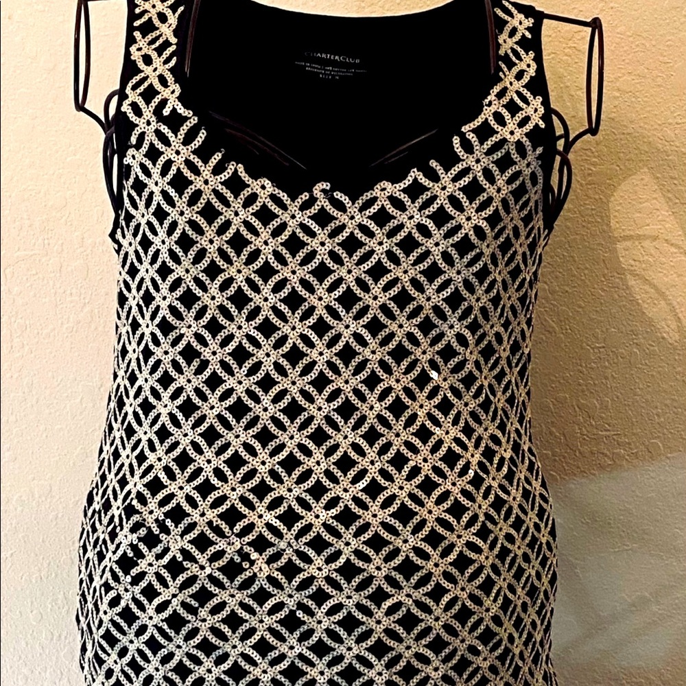 Charter Club Sequined Tank